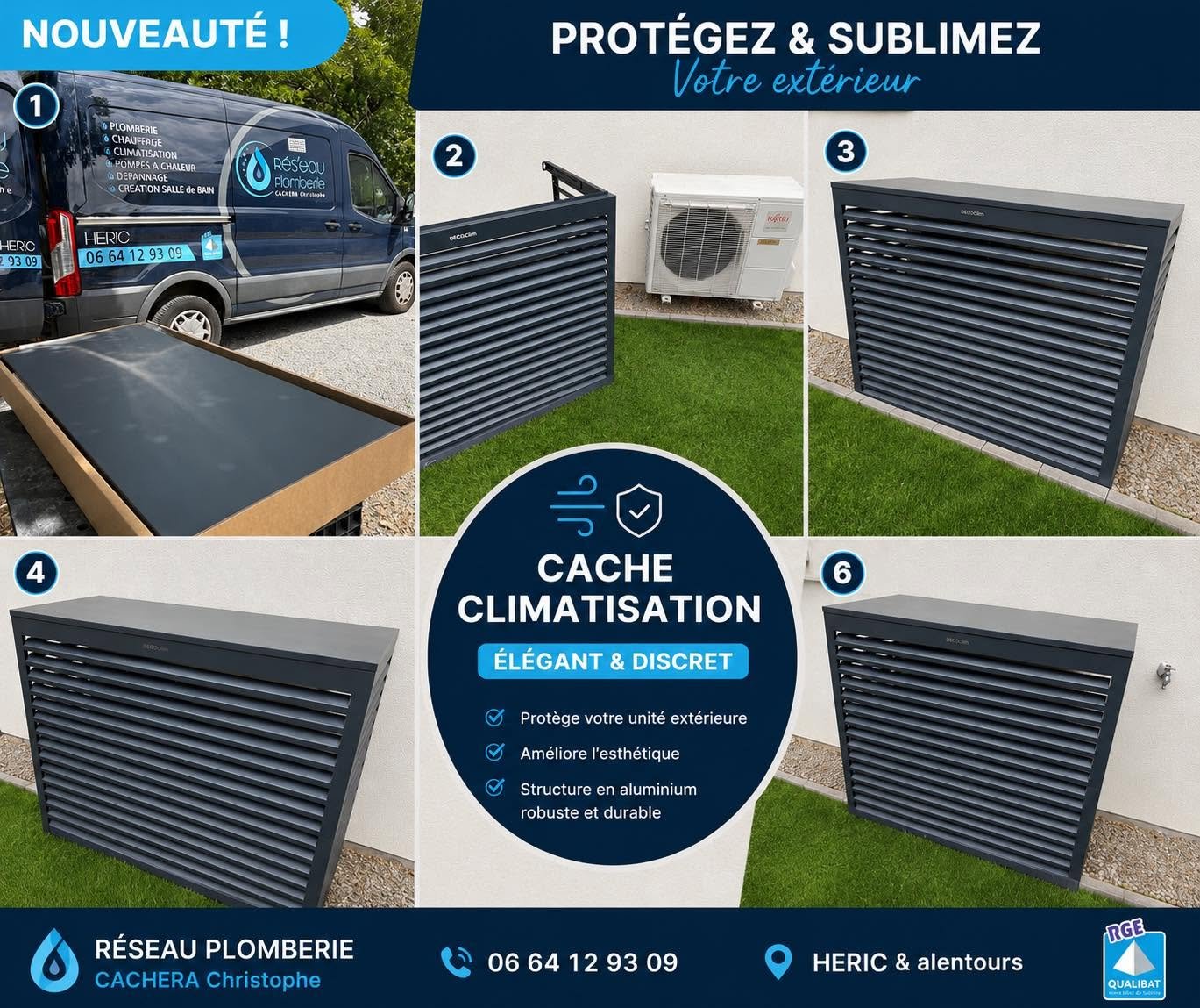 Cache climatisation extérieur