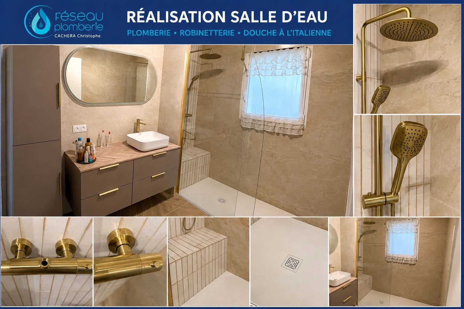 Salle d'eau rénovée